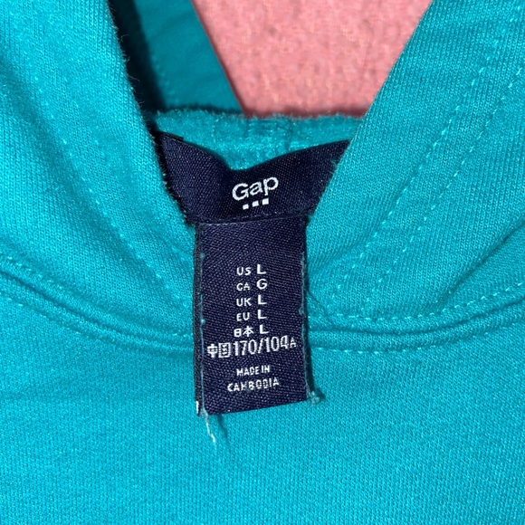 Turquoise GAP hoodie - Picture 7 of 8